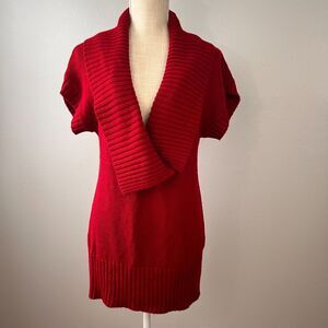 Alyx Deep V-Neck Sweater Womens M Short Sleeve Knit Crossover Long